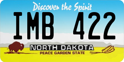 ND license plate IMB422