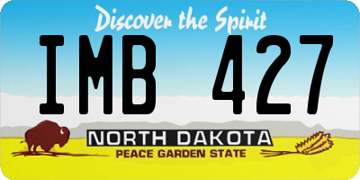 ND license plate IMB427