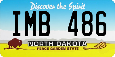 ND license plate IMB486