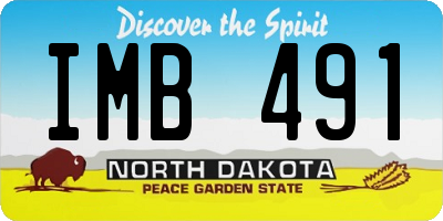 ND license plate IMB491