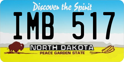 ND license plate IMB517