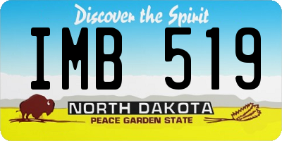 ND license plate IMB519