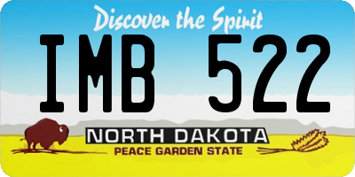 ND license plate IMB522