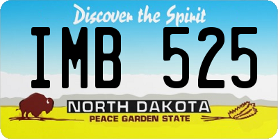 ND license plate IMB525