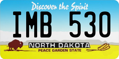 ND license plate IMB530