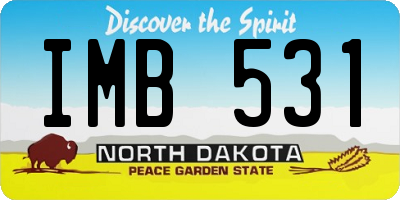 ND license plate IMB531