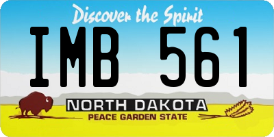 ND license plate IMB561
