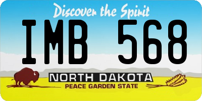 ND license plate IMB568