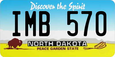 ND license plate IMB570