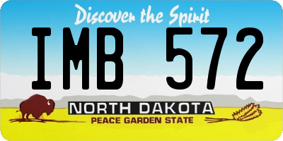 ND license plate IMB572
