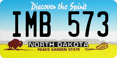 ND license plate IMB573