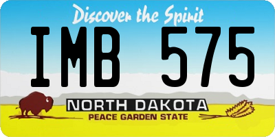 ND license plate IMB575