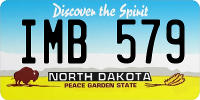 ND license plate IMB579