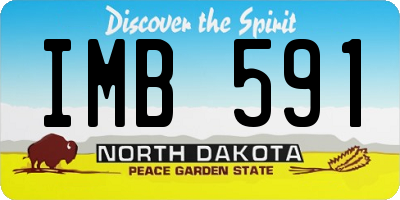 ND license plate IMB591