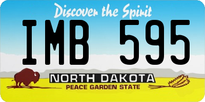 ND license plate IMB595