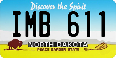 ND license plate IMB611