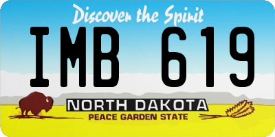 ND license plate IMB619