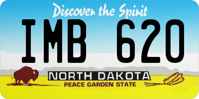 ND license plate IMB620