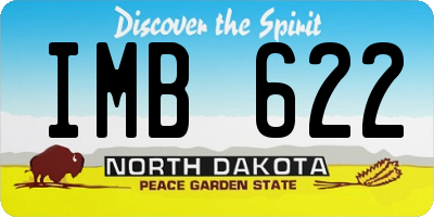 ND license plate IMB622