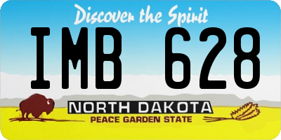 ND license plate IMB628