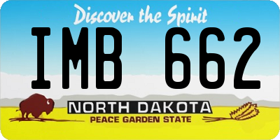 ND license plate IMB662