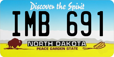 ND license plate IMB691