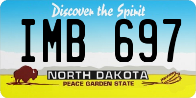 ND license plate IMB697