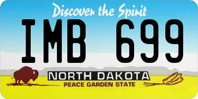 ND license plate IMB699