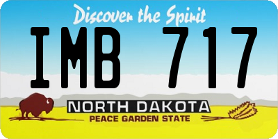 ND license plate IMB717