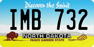 ND license plate IMB732