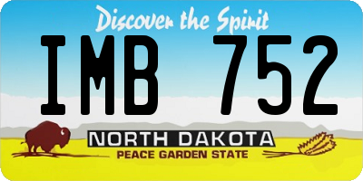 ND license plate IMB752