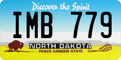 ND license plate IMB779