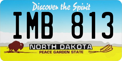 ND license plate IMB813