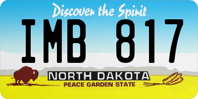 ND license plate IMB817
