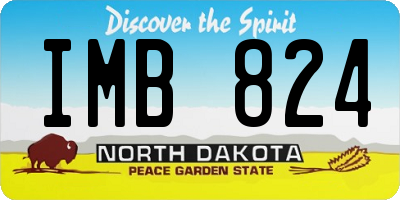 ND license plate IMB824