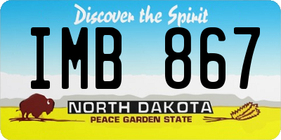 ND license plate IMB867