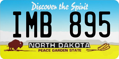 ND license plate IMB895