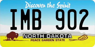 ND license plate IMB902