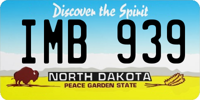 ND license plate IMB939