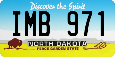 ND license plate IMB971