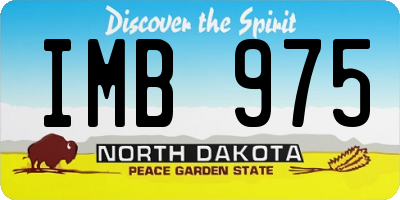 ND license plate IMB975