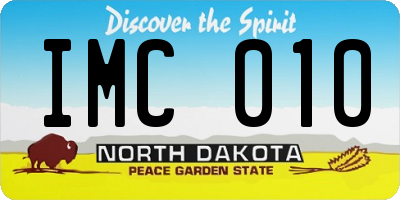 ND license plate IMC010