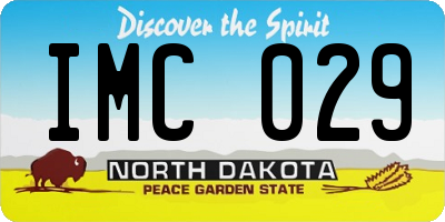 ND license plate IMC029
