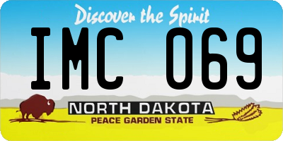 ND license plate IMC069