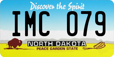 ND license plate IMC079