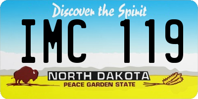 ND license plate IMC119