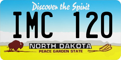 ND license plate IMC120