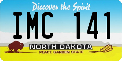 ND license plate IMC141