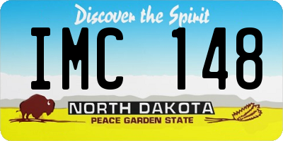 ND license plate IMC148