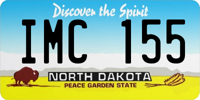 ND license plate IMC155
